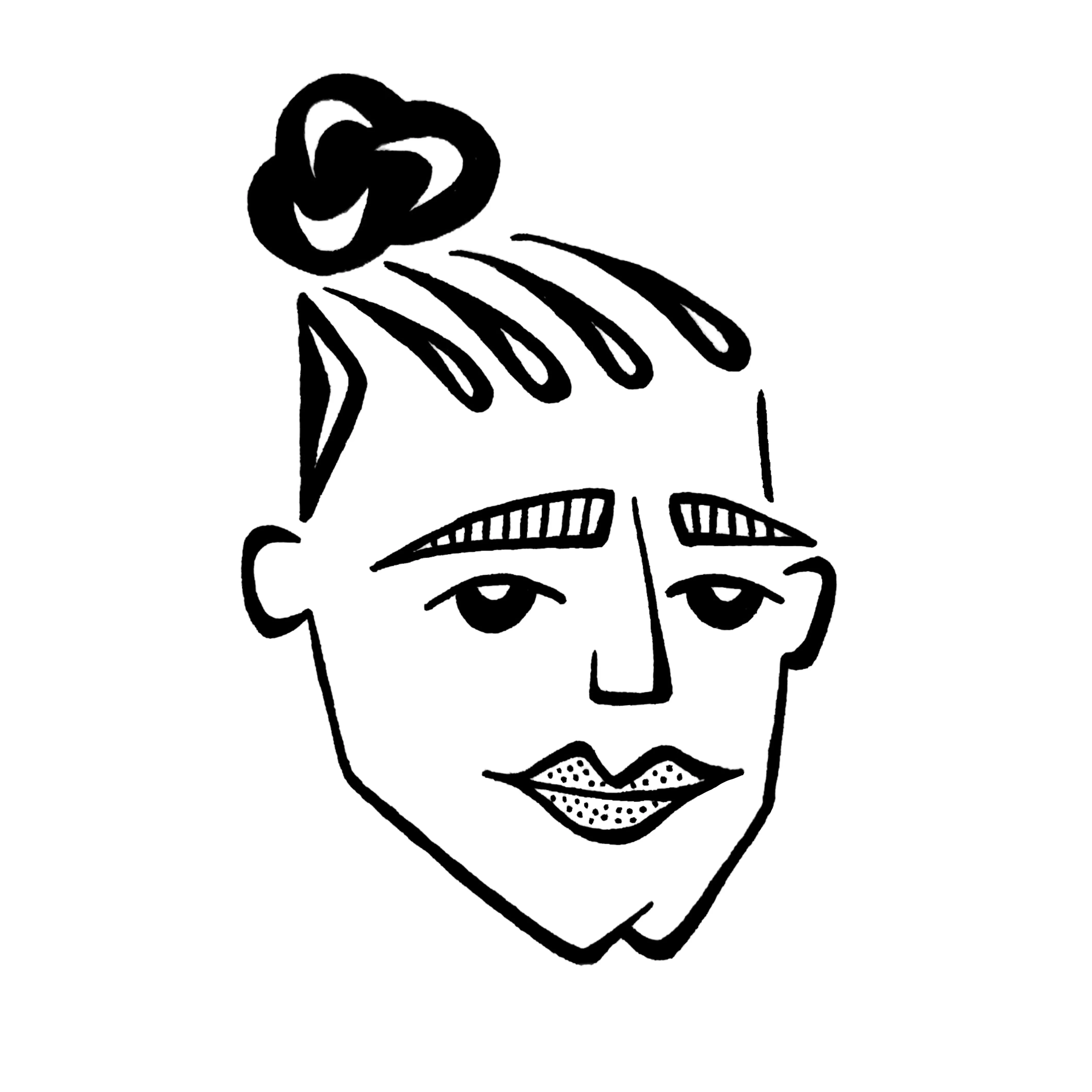 Illustrated portrait of Zeek Scaturro